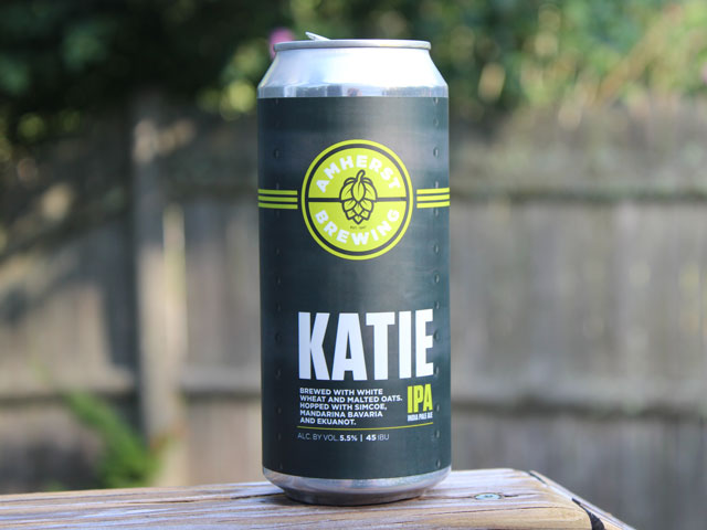 Katie is an IPA brewed by Amherst Brewing Company