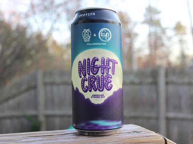 Night Crue, a Strong Ale brewed by Night Shift Brewing & Crue Brew Brewery