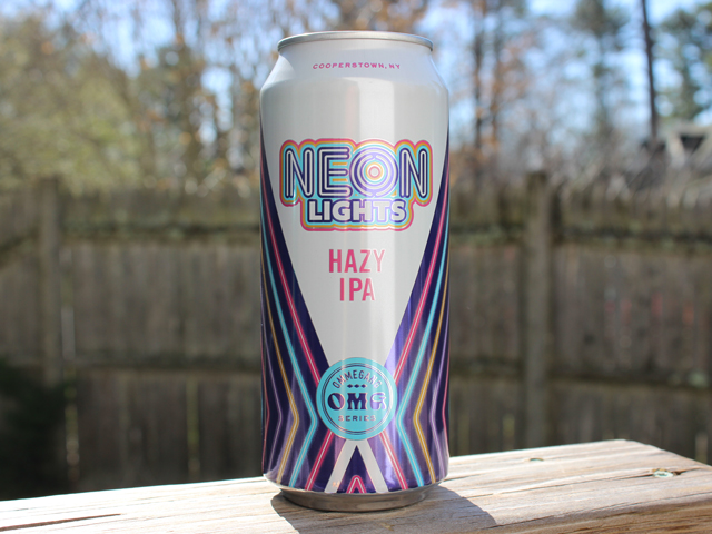 Neon Lights, a Hazy IPA brewed by Brewery Ommegang