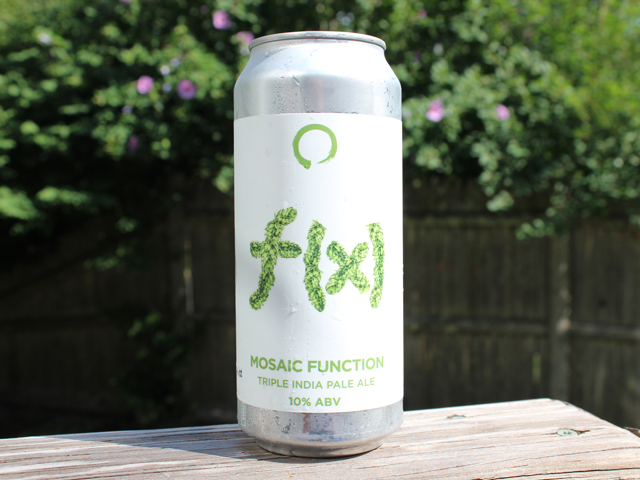 Mosaic Function, a Triple IPA brewed by Equilibrium Brewery