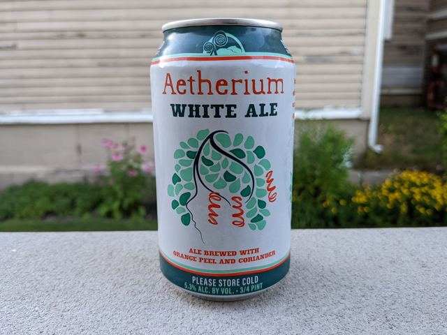 Aetherium, a White Ale brewed by Fiddlehead Brewing Company