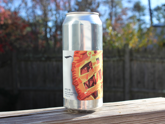 Apple Pie, a Sour Ale with Cinnamon, Nutmeg and Apple brewed by Finback Brewery