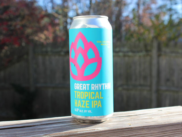 Tropical Haze IPA, a India Pale Ale brewed by Great Rhythm Brewing Company