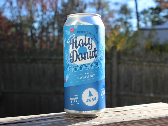Holy Donut Blueberry Glaze, a Imperial Sour Ale brewed by Lone Pine Brewing Company