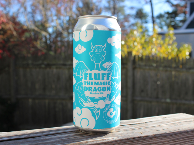 Fluff The Magic Dragon, a Double IPA brewed by Mighty Squirrel Brewing Company
