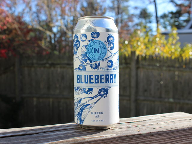 Blueberry, a Blueberry Ale brewed by Newport Craft Brewing Company