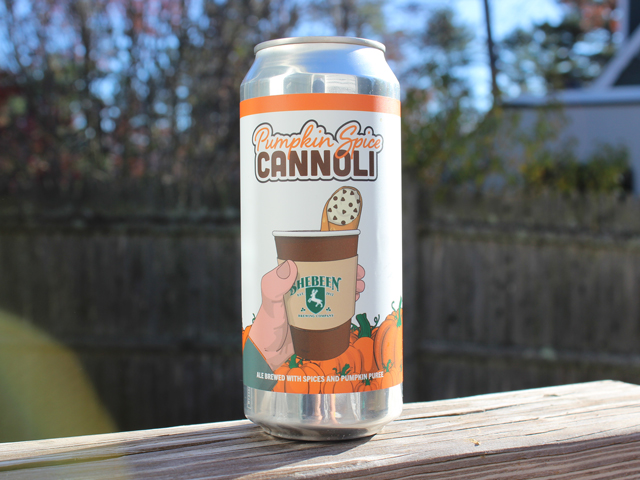 Pumpkin Spice Cannoli, a Spiced Ale brewed by Shebeen Brewing Company