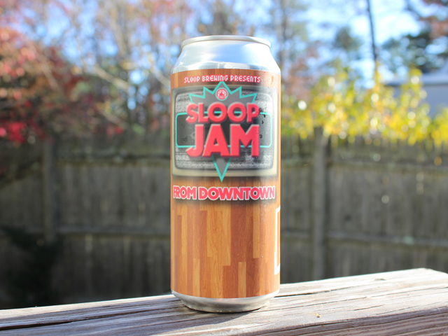 Sloop Jam From Downtown, a Fruit Ale brewed by Sloop Brewing Company
