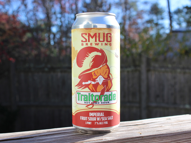 Traitorade, a Key Lime Sour brewed by Smug Brewing