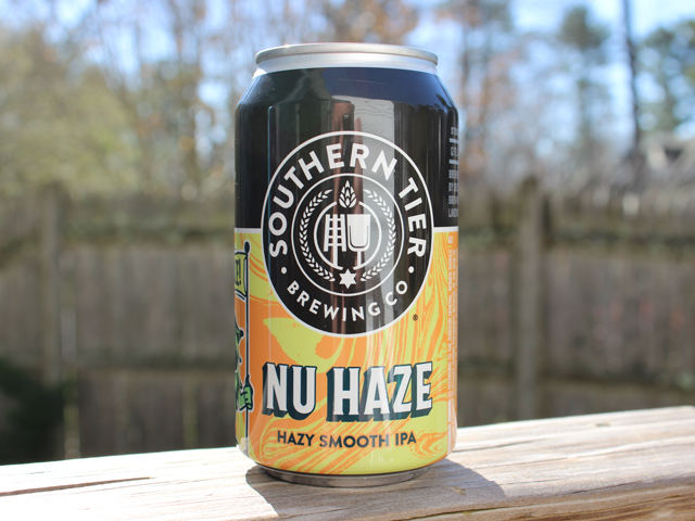 Nu Haze, a Hazy IPA brewed by Southern Tier Brewing Company