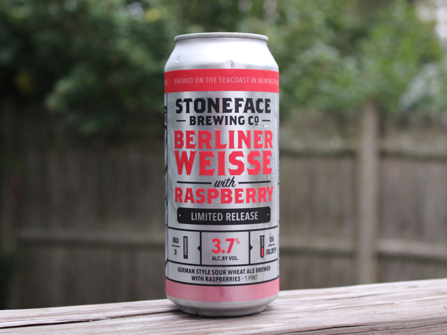 Berliner Weisse Raspberry, a Berliner Weisse brewed by Stoneface Brewing Company