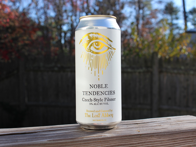 Noble Tendencies, a Czech-Style Pilsner brewed by The Lost Abbey