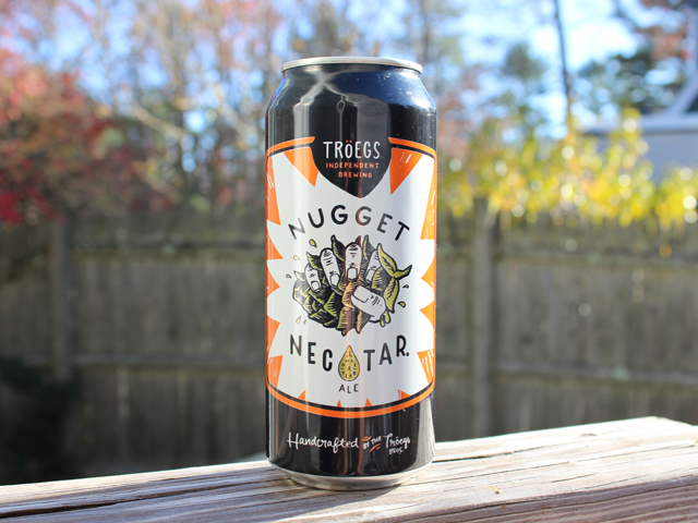 Nugget Nectar, a Imperial Amber Ale brewed by Troegs Brewing Company