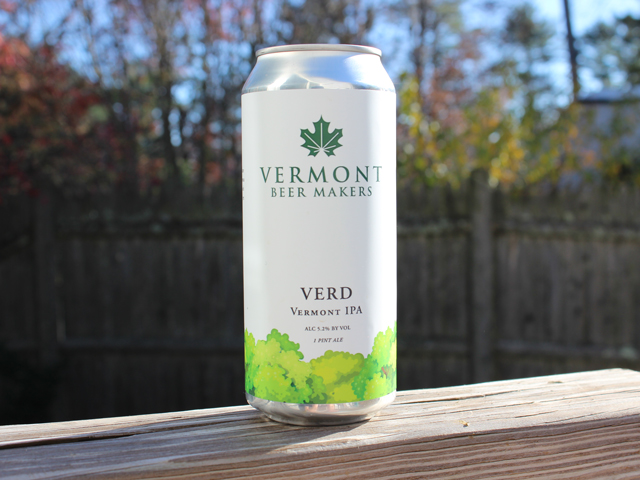 Verd, a Vermont IPA brewed by Vermont Beer Makers
