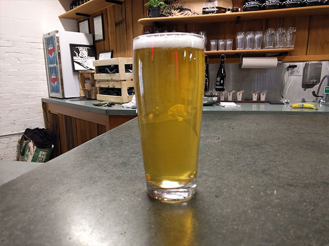 A Handup IPA at 3cross Brewing