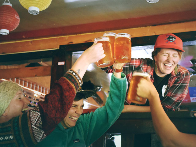 A tasty local craft beer on a Cape Cod Beach