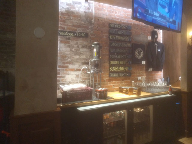 The Democracy Brewing taproom