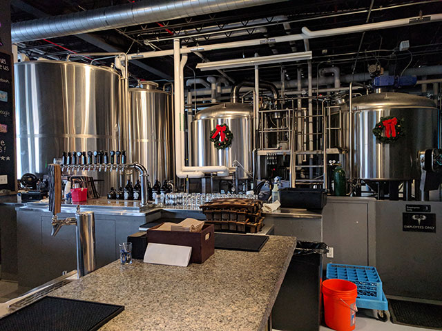 Touring the Greater Good Imperial Brewing Company taproom in Worcester, MA