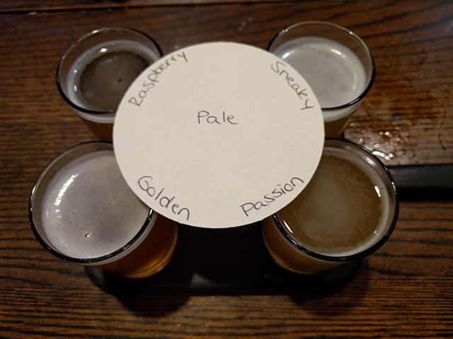 Sample John Harvard's ales with a beer flight