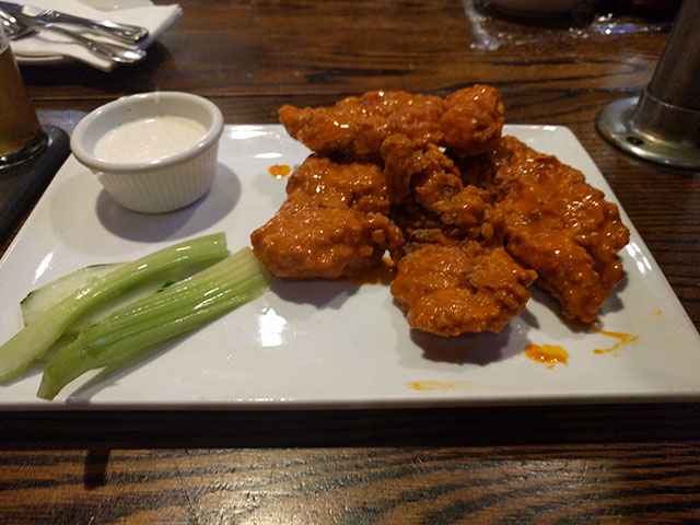 Buffalo Wings at John Harvard's in Framingham