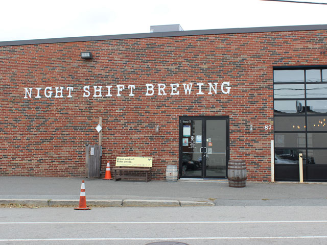About to take a brewery tour of Night Shift Brewing in Everett, MA