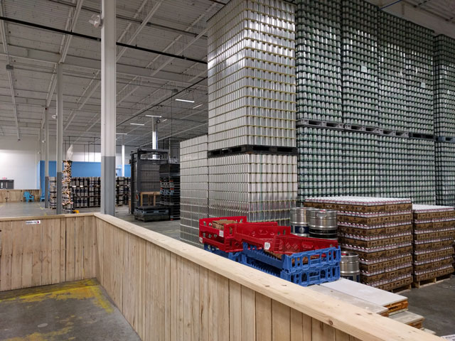 Riverwalk Brewing Company's canning production