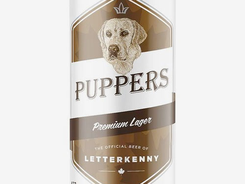Puppers Beer is the official beer of Letterkenny. It is brewed by Mill Street Brewery in Toronto, Ontario