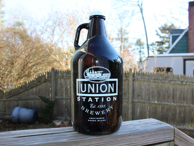A 64oz Growler Union Station Brewery in Providence, RI