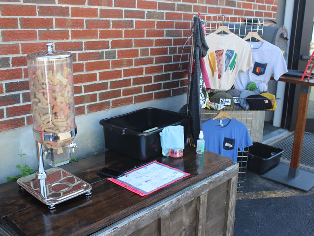 Braintree, MA's Widowmaker Brewing has dog treats on their patio