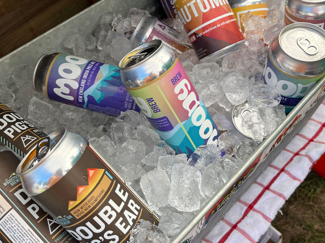 A bucket of Woodstock Inn Brewery Beers