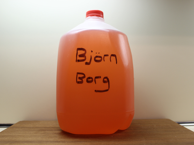 A Black Out Rage Gallon named Bjorn Borg