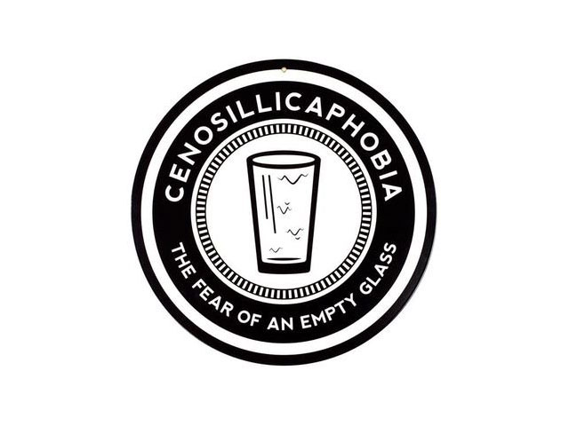 Cenosillicaphobia beer sign