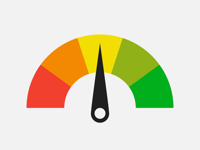 A gauge to represent if a beer is more or less bitter on the IBU scale