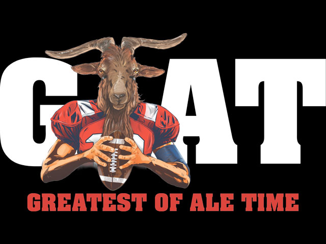 The logo for the Greatest of Ale Time beer from Sam Adams Brewery (Boston Beer Company)