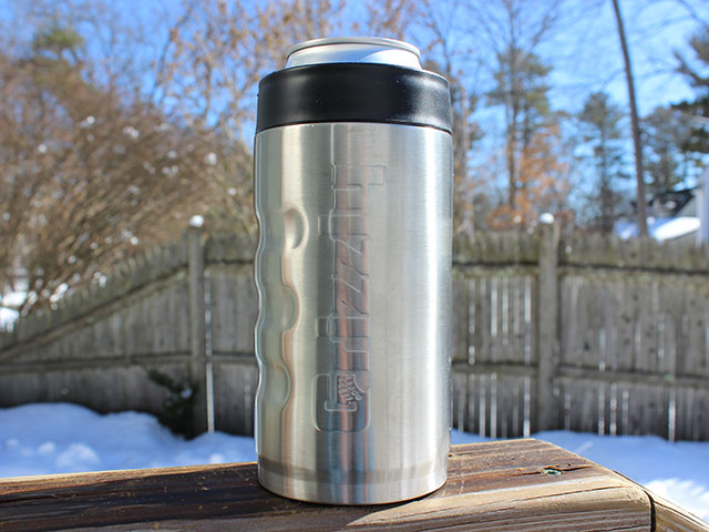 Koozie-stainless steel vacuum insulated beer can cooler