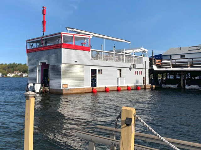 The Dive Boat Bar & Restaurant at Lake Winnipesaukee, New Hampshire