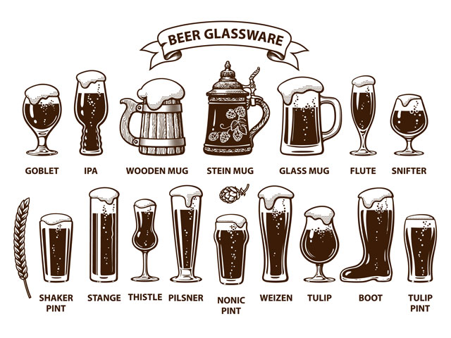 Types of Beer Glasses, Mugs, Pints, Steins & More