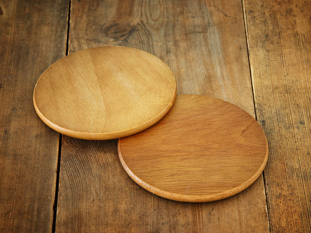 Wood Coaster - Round Square Wooden Coaster Cafe Bar Home Drink Beverage DIY  Crafts 